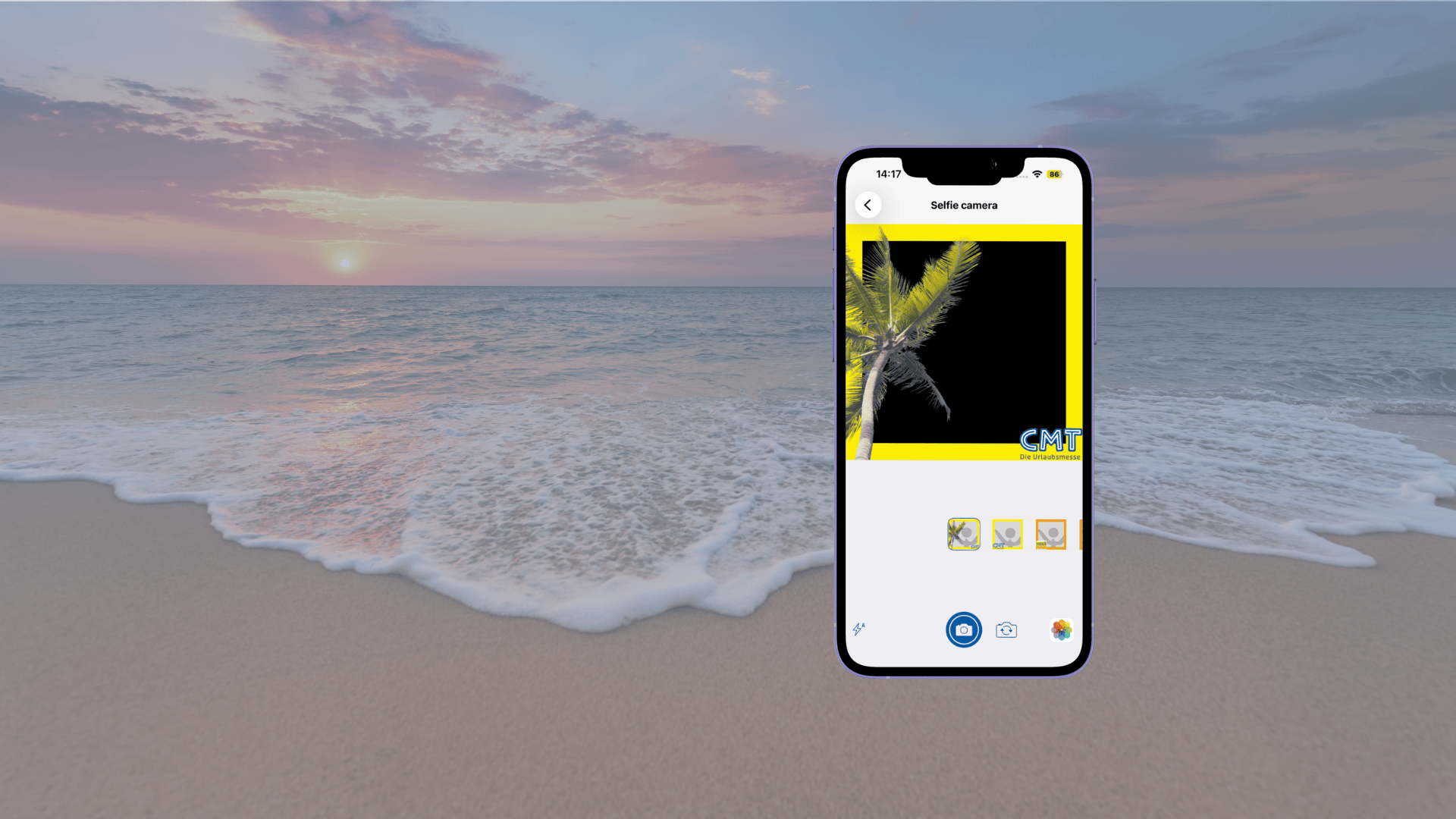 Selfie camera background