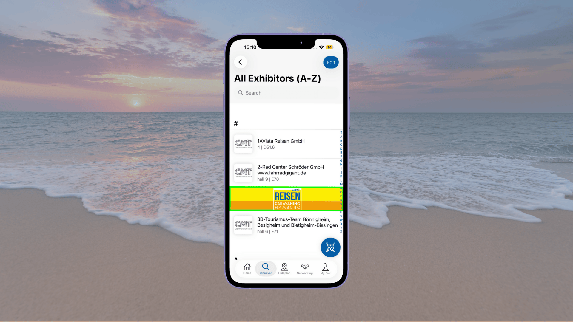 Sandwich banner (exhibitors A-Z)