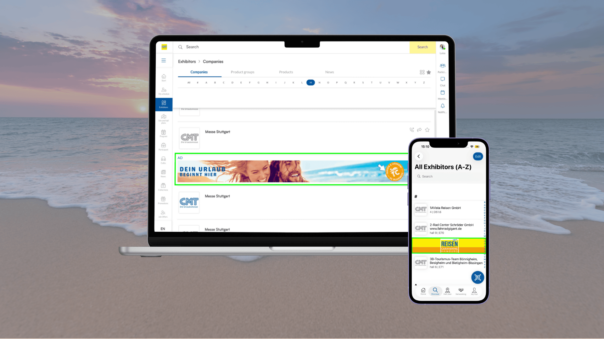 Sandwich banner (exhibitors A-Z)