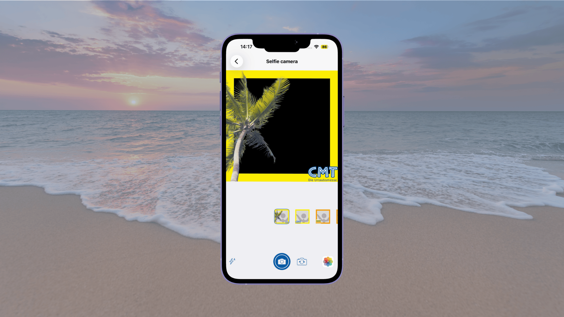 Selfie camera background